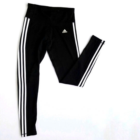 adidas Pants - ADIDAS Climalite NWOT Full leg striped Leggings Size Small